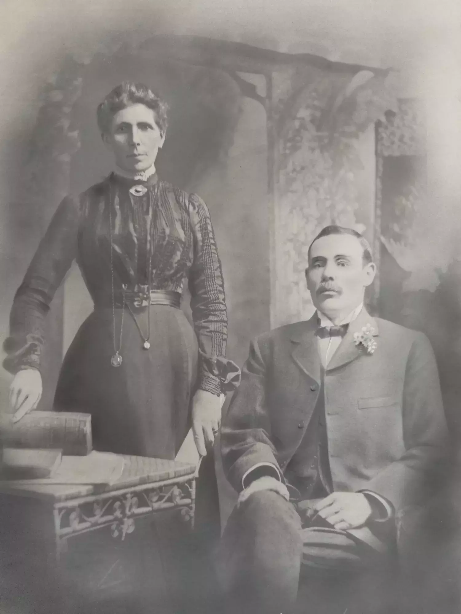 Black and white photo of Ben Chifley's parents.  